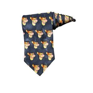 Disney Winnie The Pooh 100 Acre Collection Tigger Faces Cartoon Novelty Necktie